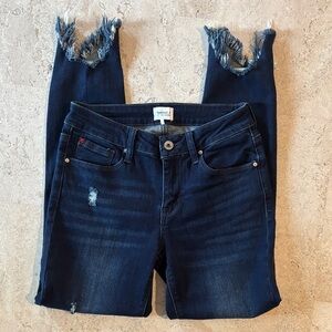 Special A size‎ 3 Dark Blue Distressed ankle Jeans